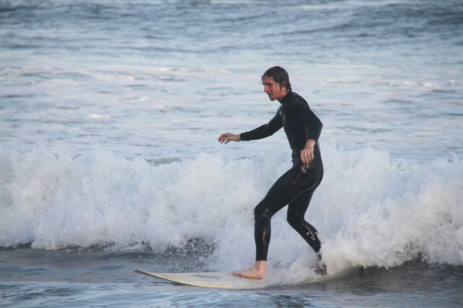 Surfing hard